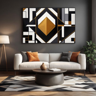 Der Goldene Diamant Leinwanddruck