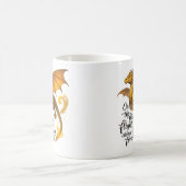 Der goldene Drache fliegt immer vorwärts Kaffeetasse (Mittel)