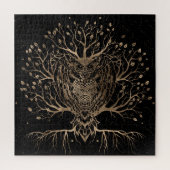 Der goldene Eule-Baum Puzzle (Vertikal)