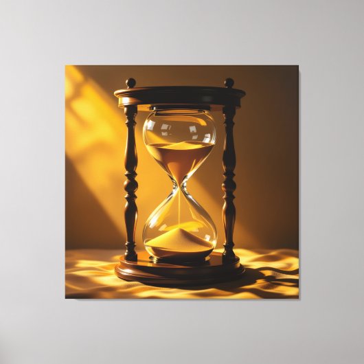 „Der goldene Fluss der Zeit“ Leinwanddruck (Vorderseite)