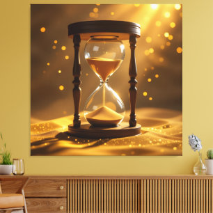 „Der goldene Fluss der Zeit“ Leinwanddruck