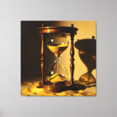 „Der goldene Fluss der Zeit“ Leinwanddruck (Vorderseite)