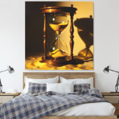 „Der goldene Fluss der Zeit“ Leinwanddruck (Insitu (Schlafzimmer))
