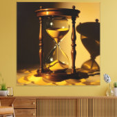 „Der goldene Fluss der Zeit“ Leinwanddruck (Insitu (Wohnzimmer))