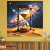 „Der goldene Fluss der Zeit“ Leinwanddruck (Insitu (Wohnzimmer))