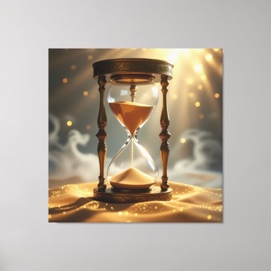 „Der goldene Fluss der Zeit“ Leinwanddruck (Vorderseite)