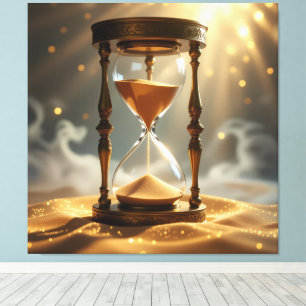 „Der goldene Fluss der Zeit“ Leinwanddruck