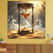 „Der goldene Fluss der Zeit“ Leinwanddruck (Insitu (Wohnzimmer))