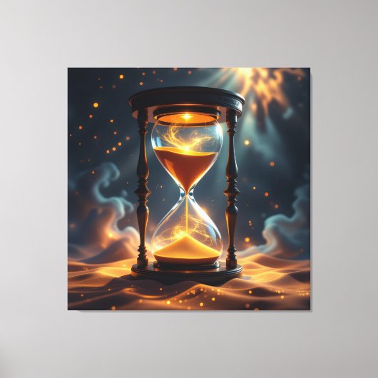 „Der goldene Fluss der Zeit“ Leinwanddruck (Vorderseite)