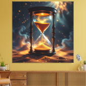 „Der goldene Fluss der Zeit“ Leinwanddruck (Insitu (Wohnzimmer))