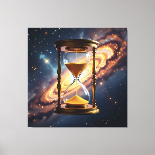 „Der goldene Fluss der Zeit“ Leinwanddruck (Vorderseite)