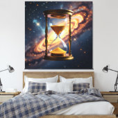 „Der goldene Fluss der Zeit“ Leinwanddruck (Insitu (Schlafzimmer))