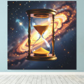 „Der goldene Fluss der Zeit“ Leinwanddruck (Insitu (Holzboden))