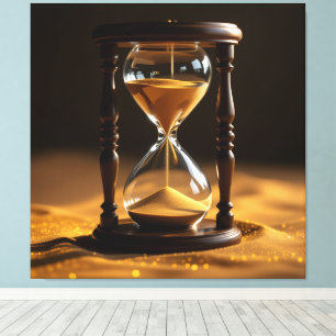 „Der goldene Fluss der Zeit“ Leinwanddruck