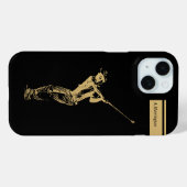 Der goldene Golfer Case-Mate iPhone Hülle (Rückseite (Horizontal))