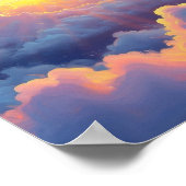 Der goldene Horizont: Ein ätherischer Tanz Poster (Ecke)