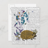 Der goldene Igel Postkarte (Vorne/Hinten)