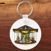 Der Goldene Karussell-Schlüsselanhänger Schlüsselanhänger (Vorderseite)