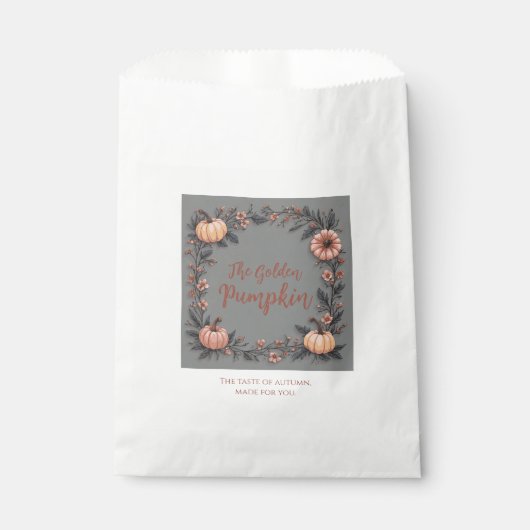 Der goldene Kürbis Geschenktütchen (Vorderseite)