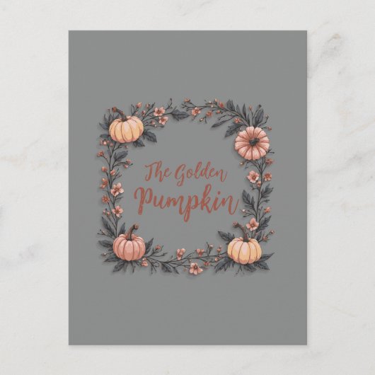 Der goldene Kürbis Postkarte (Vorderseite)