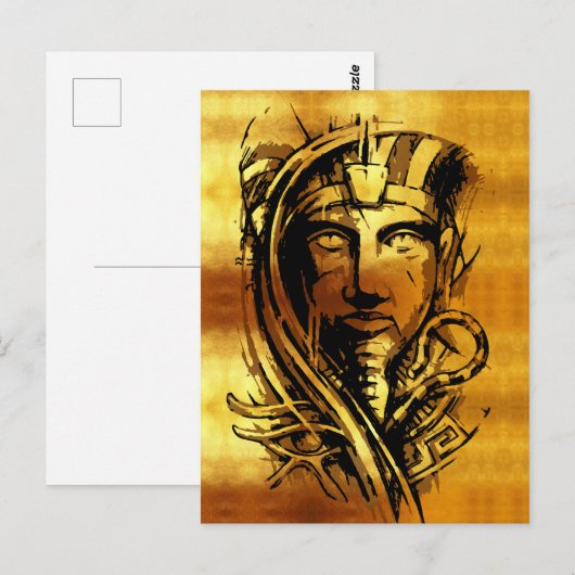 Der Goldene Pharao Postkarte (Vorne/Hinten)
