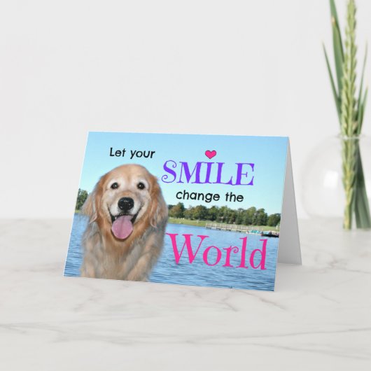 Der goldene Reichtum verändert die Welt Karte (Vorderseite)