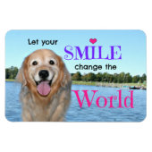 Der goldene Reichtum verändert die Welt Magnet (Horizontal)