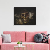 Der goldene Schädel Leinwanddruck (Insitu (Wohnzimmer))