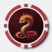 Der goldene Schlangendrache. Pokerchips (Vorderseite)