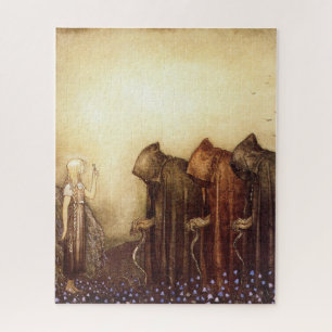 „Der goldene Schlüssel“ John Bauer Aquarell Puzzle