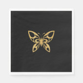 Der Goldene Schmetterling Serviette (Vorderseite)