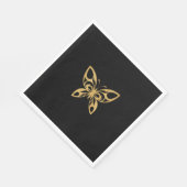 Der Goldene Schmetterling Serviette (Ecke)