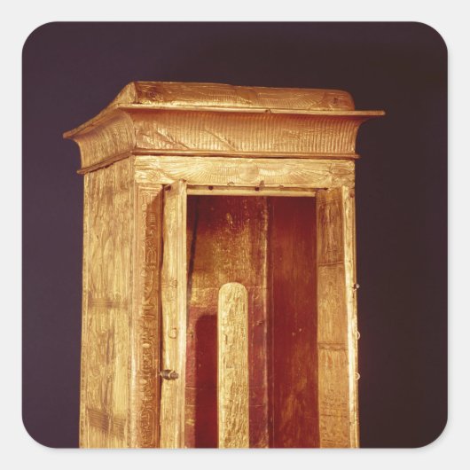 Der goldene Schrein des neuen Königreichs Tutancha Quadratischer Aufkleber (Vorderseite)