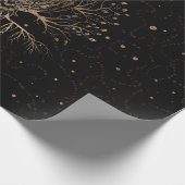 Der goldene Schüssel-Baum Geschenkpapier (Ecke)