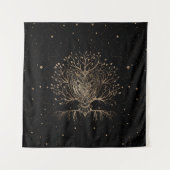 Der goldene Schüssel-Baum Wandteppich (Vorderseite)