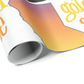 Der goldene Staat Geschenkpapier (Rolleneckpunkt)