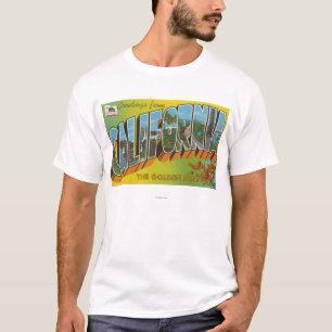 Der goldene Staat - große Buchstabe-Szenen T-Shirt