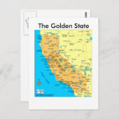 Der goldene Staat Postkarte (Vorne/Hinten)
