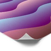 Der Goldene Star von David auf der Bühne Rosh Hash Poster (Ecke)