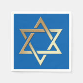 Der goldene Star von David Paper Napkins Serviette (Vorderseite)