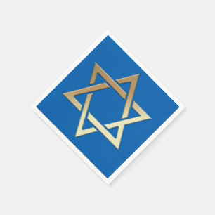 Der goldene Star von David Paper Napkins Serviette