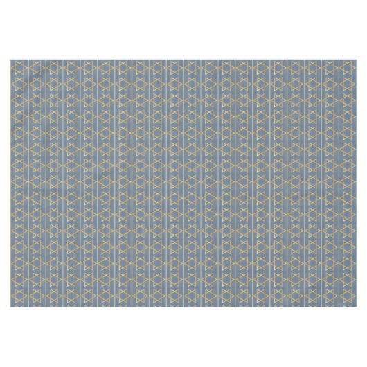 Der goldene Star von David Pattern auf Blue Tischdecke (Vorderseite (Horizontal))