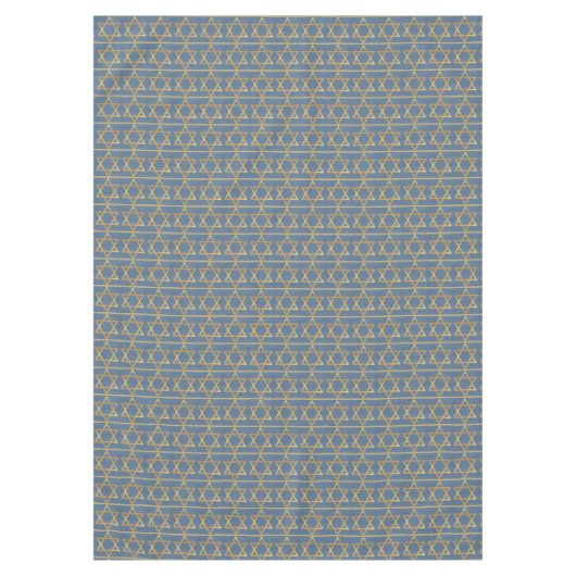 Der goldene Star von David Pattern auf Blue Tischdecke (Vorderseite)