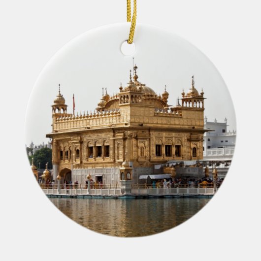 Der goldene Tempel in Amritsar Keramik Ornament (Vorne)