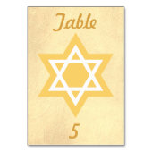 Der goldene und weiße Star von David Tischnummer (Vorderseite)