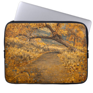 Der Goldene Weg Klimt-inspiriert Laptopschutzhülle