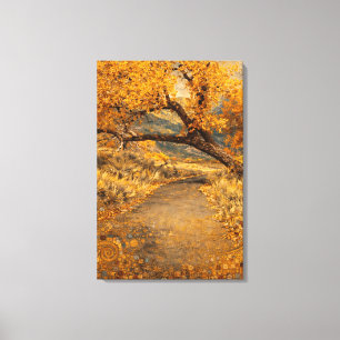 Der Goldene Weg Klimt-inspiriert Leinwanddruck