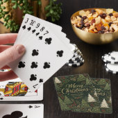Der goldene Weihnachtswald Spielkarten (In Situ)