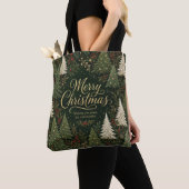 Der goldene Weihnachtswald Tasche (Von Nahem)