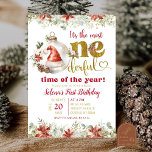 Der goldene Winter zum Geburtstag Einladung<br><div class="desc">Oh,  was Spaß Weihnachten 1. Geburtstag Einladung,  Snow Globe Erster Geburtstag Einladung,  Weihnachts-Ornamente Einziges Jahr Geburtstagsparty,  Winter Onederland 1. Geburtstag Party,  Winter Blumengarten Erster Geburtstag Einladung.</div>
